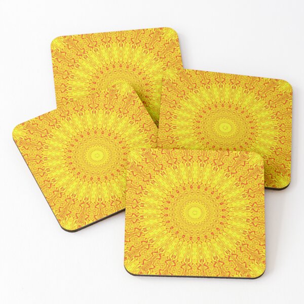 Item preview, Vibrant Yellow and Orange Sun-Like Mandala designed and sold by KaSaPo.