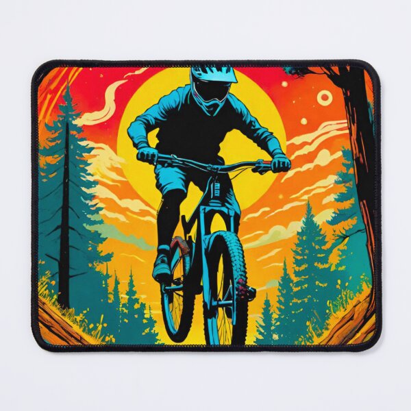 Item preview, Vibrant MTB Racer in Full Gear designed and sold by GrizzlyCollective.