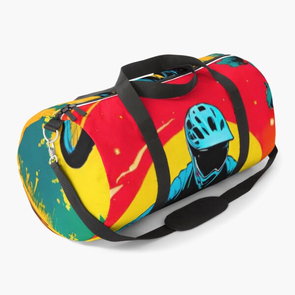Item preview, Vibrant MTB Racer in Full Gear designed and sold by GrizzlyCollective.