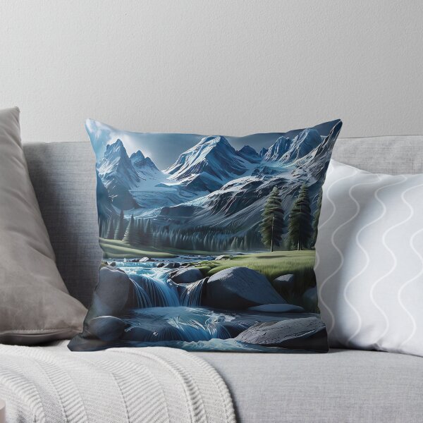 Item preview, River flowing through mountains and forests designed and sold by PixelParadies.