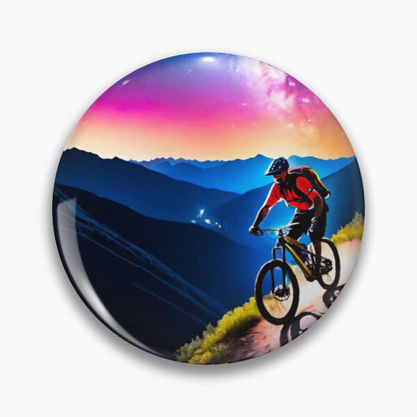 Item preview, Nighttime MTB Rider in Action designed and sold by GrizzlyCollective.