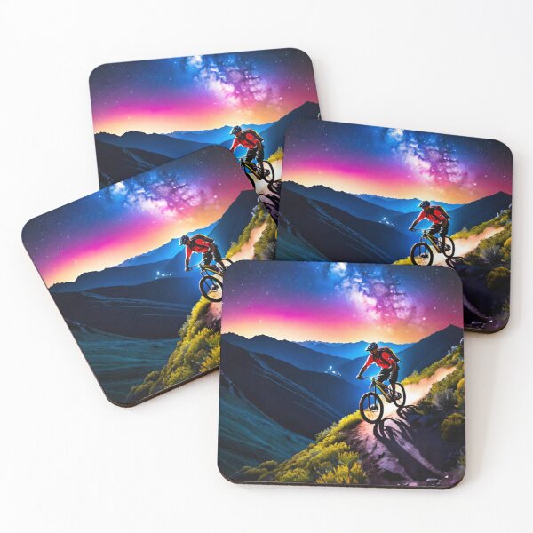 Item preview, Nighttime MTB Rider in Action designed and sold by GrizzlyCollective.