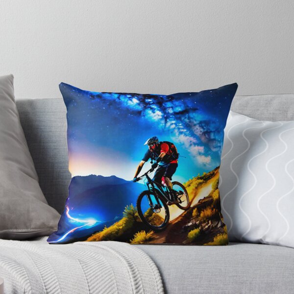 Item preview, MTB Rider Under Northern Lights designed and sold by GrizzlyCollective.