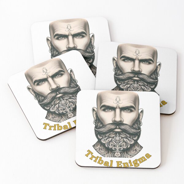 Item preview,  Bearded Men Tribal Enigma” men woman designed and sold by Reubens-Art.
