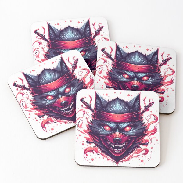 Item preview, Scary Spooky Werewolf Anime Samurai designed and sold by MakeIt-Tee-See.