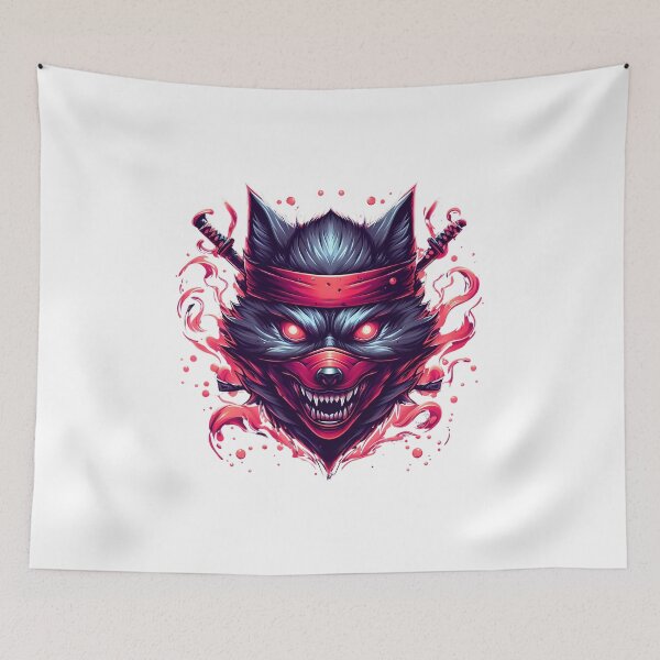 Item preview, Scary Spooky Werewolf Anime Samurai designed and sold by MakeIt-Tee-See.