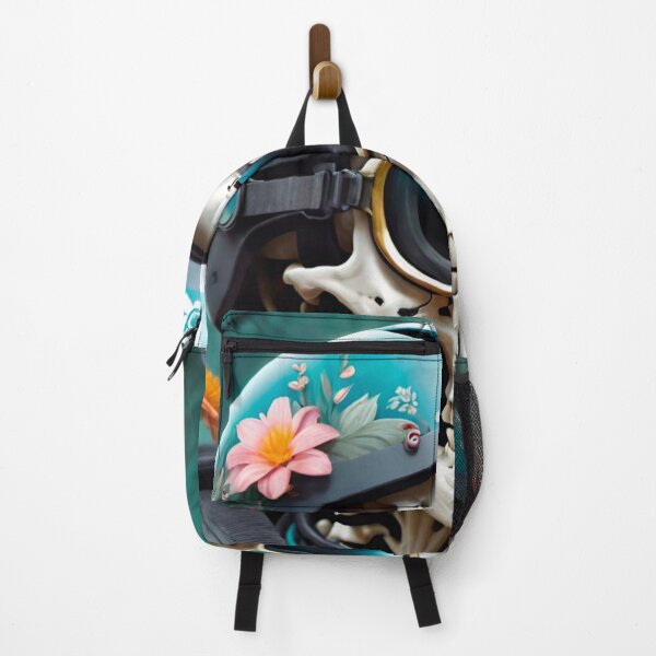 Item preview, Skull in Floral Helmet designed and sold by GrizzlyCollective.