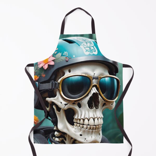 Item preview, Skull in Floral Helmet designed and sold by GrizzlyCollective.