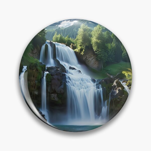 Item preview, River flowing through mountains and forests designed and sold by PixelParadies.
