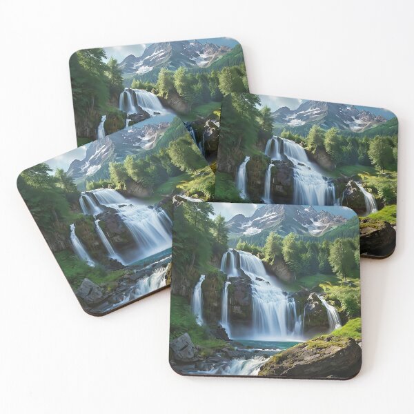 Item preview, River flowing through mountains and forests designed and sold by PixelParadies.