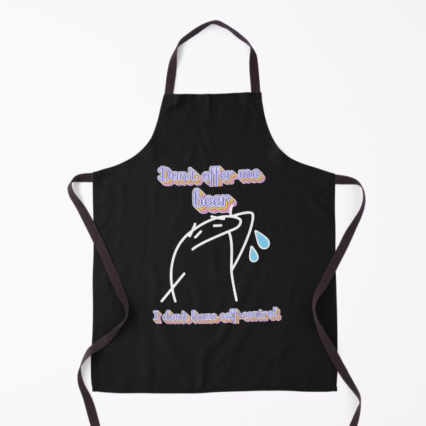 Item preview, Humor illustration of the FLORK meme crying for lack of self-control due to beer designed and sold by StyleFused.