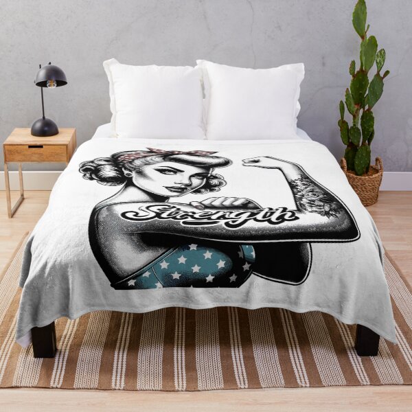 Item preview, Strength strong woman rockabilly gift designed and sold by Pineapple-Tree.