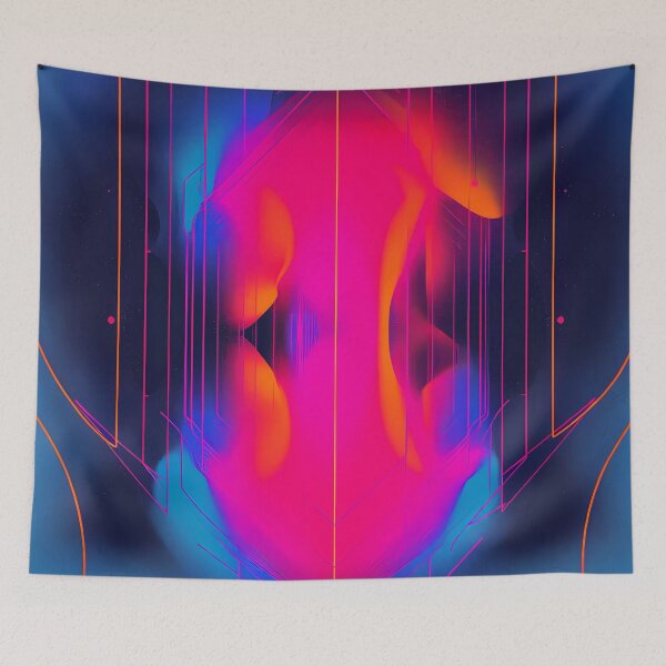 Item preview, “Neon Geometry Vibes” designed and sold by Art-Vortex-fr.