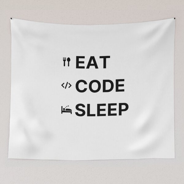 Item preview, Eat Code Sleep designed and sold by Maikokol.