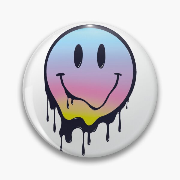 Item preview, Melting drippy dripping Smiley face gradient rainbow designed and sold by SoulRising.