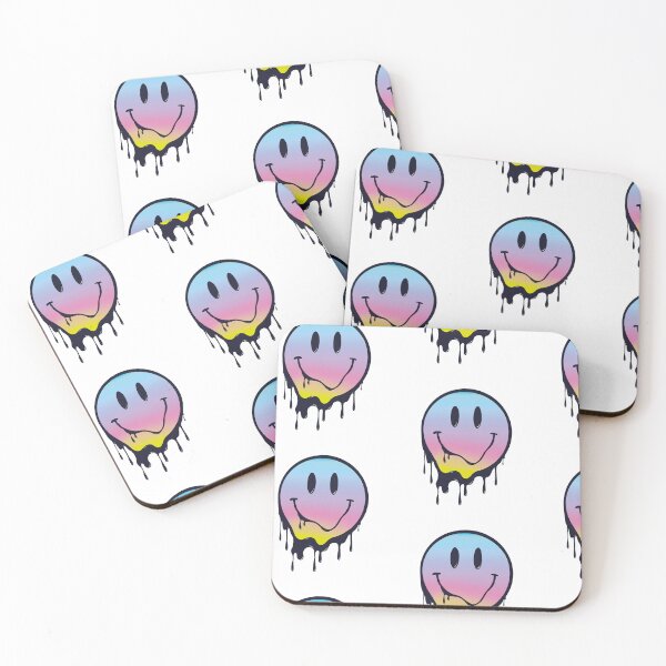 Item preview, Melting drippy dripping Smiley face gradient rainbow designed and sold by SoulRising.