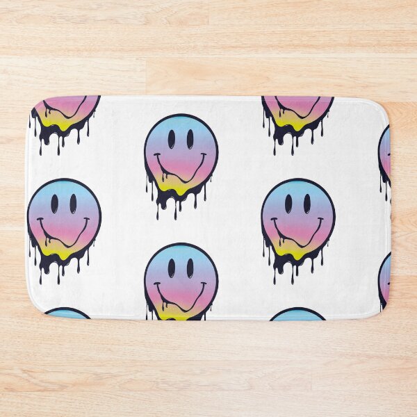 Item preview, Melting drippy dripping Smiley face gradient rainbow designed and sold by SoulRising.