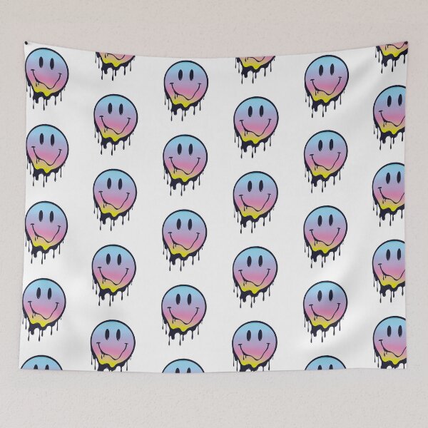 Item preview, Melting drippy dripping Smiley face gradient rainbow designed and sold by SoulRising.