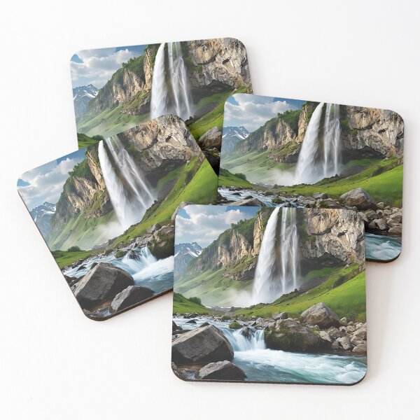 Item preview, River flowing through mountains and forests designed and sold by PixelParadies.