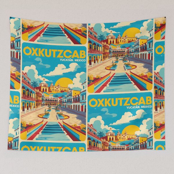 Item preview, Oxkutzcab Yucatan Mexico Vintage Travel Tourism  designed and sold by TravelersGems.