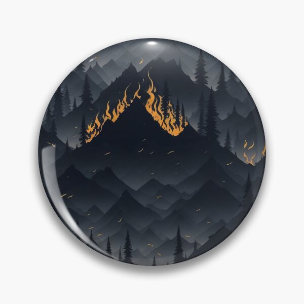 Item preview, Fiery Peaks: Mountain Inferno in the Night designed and sold by Daniel Haddad.