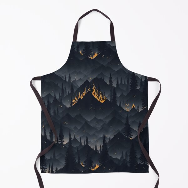 Item preview, Fiery Peaks: Mountain Inferno in the Night designed and sold by Daniel Haddad.