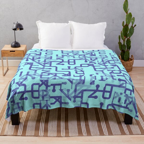 Item preview, Abstract Teal & Purple Blurred Fractal Circuit designed and sold by SXW Designs.