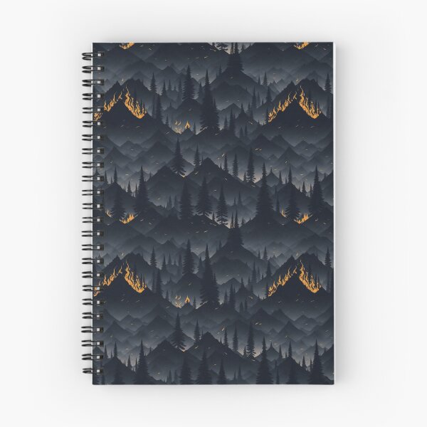 Item preview, Blazing Horizon: Forest Fire in Dark Mountains designed and sold by Daniel Haddad.