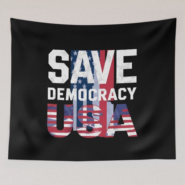 Item preview, Save Democracy USA | Patriotic Design | American Flag Graphic | Support Democracy | Political Statement Art | Perfect Gift for Patriots designed and sold by FEBRICAST.