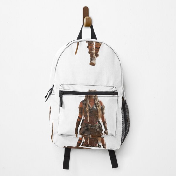 Item preview, A desert nomad walking through the remains of the urban wasteland. designed and sold by Trendy Treasures.
