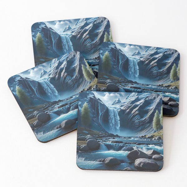 Item preview, River flowing through mountains designed and sold by PixelParadies.