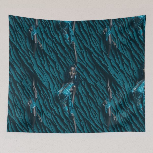 Item preview, Elegance in Teal: Fashion Meets Art designed and sold by Daniel Haddad.