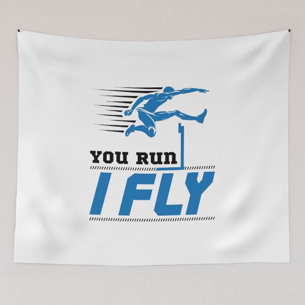 Item preview, You Run I Fly Hurdles Runner Track and Field designed and sold by jaygo.