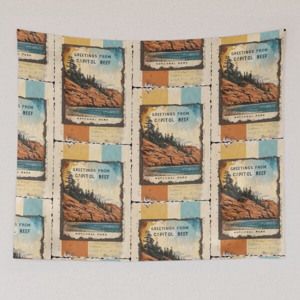 Item preview, Capitol Reef National Park Postcard Vintage Retro Travel Vintage designed and sold by TravelPostcardGems.