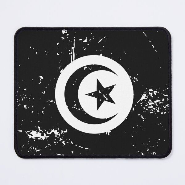 Item preview, Tunisia black and white flag vintage style designed and sold by Starstacks.