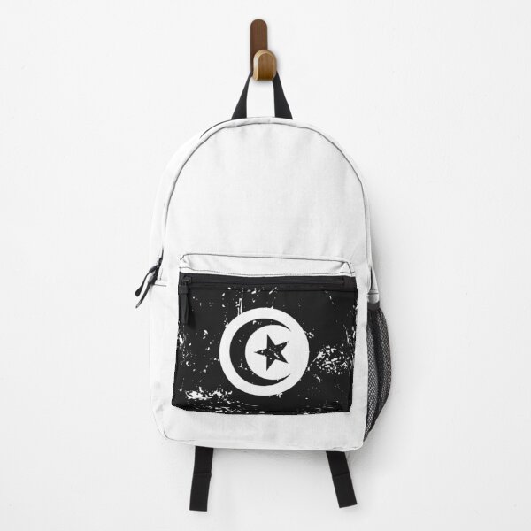 Item preview, Tunisia black and white flag vintage style designed and sold by Starstacks.