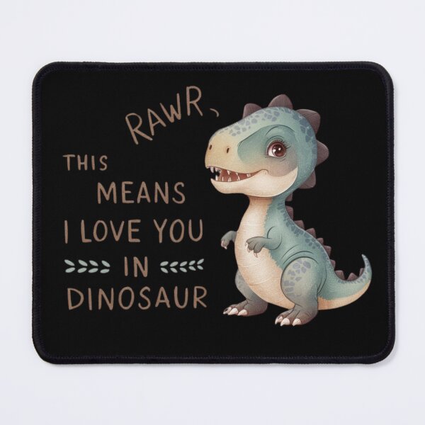 Aperçu de l'œuvre Autocollant dinosaure Rawr  créée et vendue par FlawlessDraft.