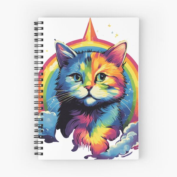 Item preview, Wonderful Cat with Rainbow and Shining Star designed and sold by Purplehustle.
