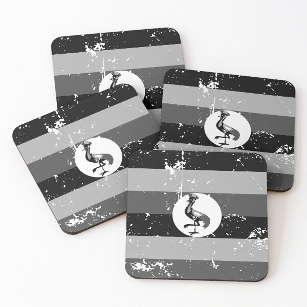Item preview, Uganda black and white flag vintage theme designed and sold by Starstacks.