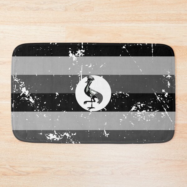 Item preview, Uganda black and white flag vintage theme designed and sold by Starstacks.