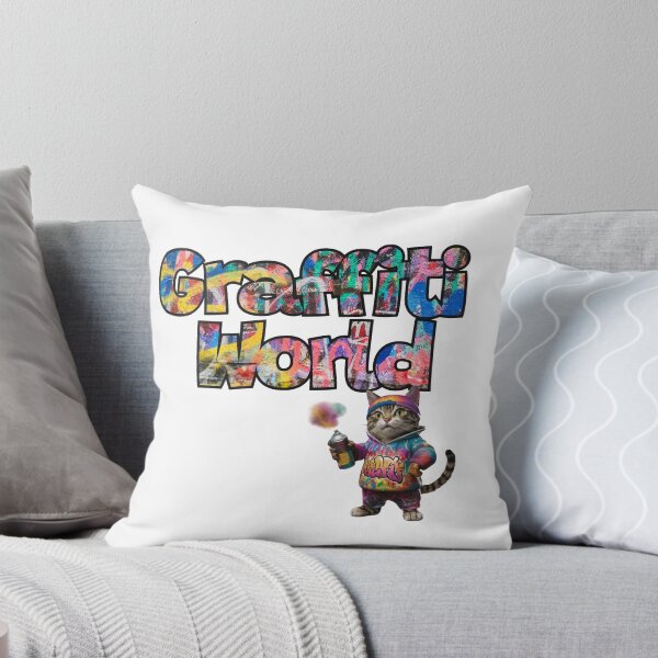 Item preview, Illustration of urban cat doing graffiti: unleash your urban style designed and sold by StyleFused.
