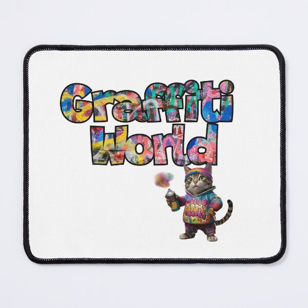 Item preview, Illustration of urban cat doing graffiti: unleash your urban style designed and sold by StyleFused.
