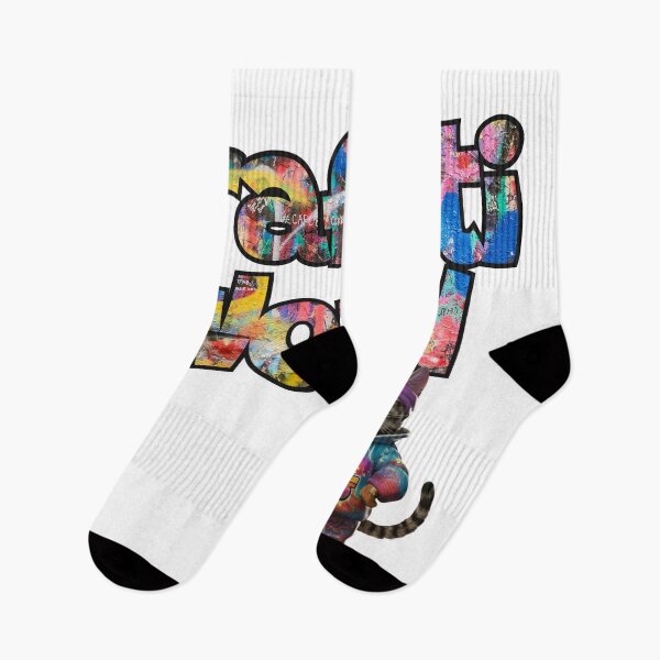 Item preview, Illustration of urban cat doing graffiti: unleash your urban style designed and sold by StyleFused.