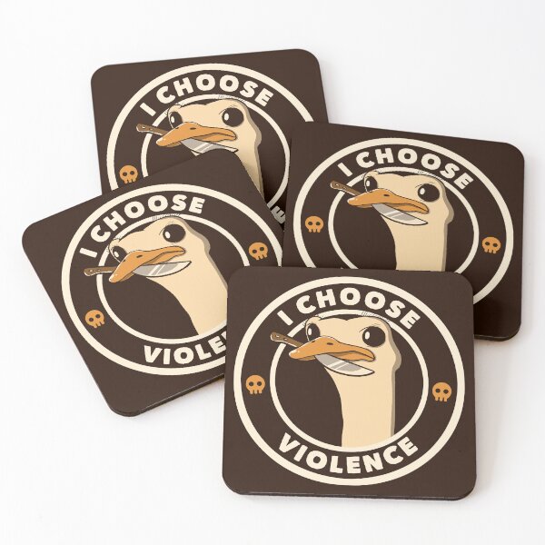 Item preview, I Choose Violence Funny Emu by Tobe Fonseca designed and sold by Tobe Fonseca®.