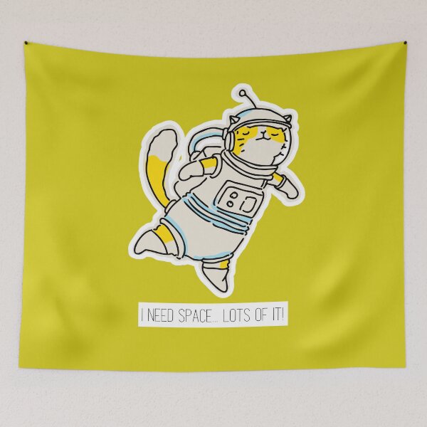 Item preview, I need space #CatGifts #CatLady #CatMom #CatDad #CatLife designed and sold by Anna Halasek.