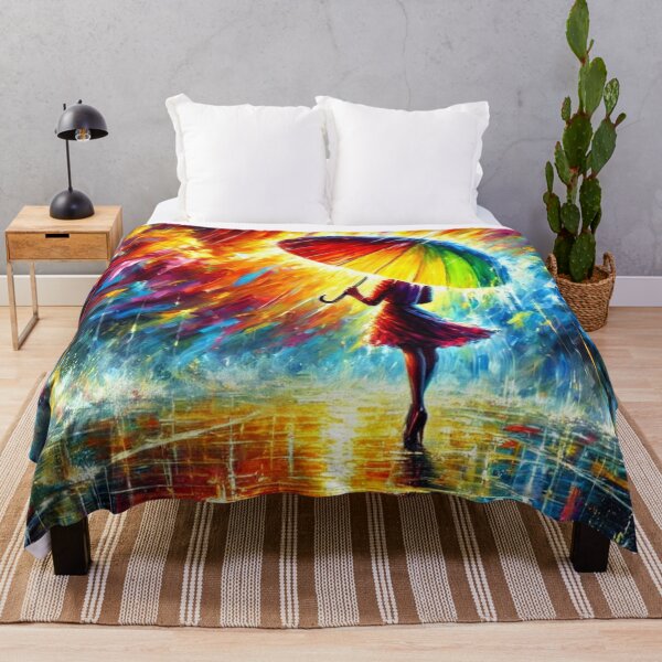 Item preview, a lady holding an umbrella under a heavy downpour designed and sold by Dragon-Kingdom.