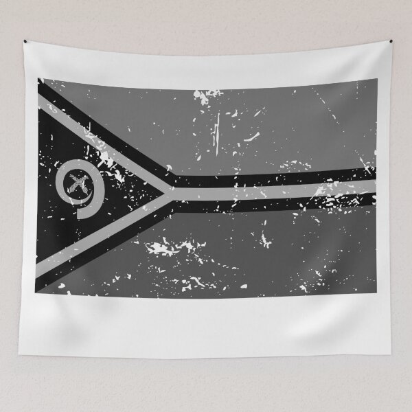 Item preview, Vanuatu black and white flag vintage theme  designed and sold by Starstacks.