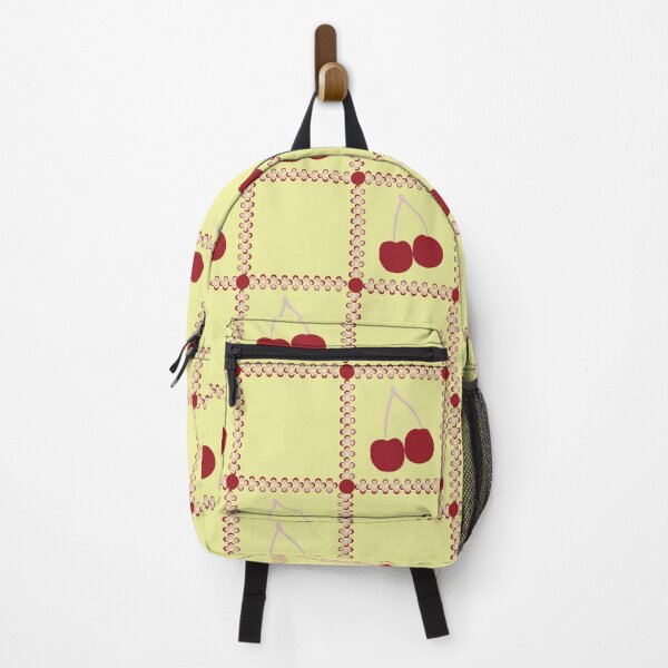 Item preview, Cherry check , yellow background designed and sold by Tatiana Ribeiro.