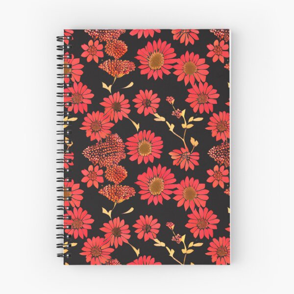 Item preview, Vibrant Red Flowers  Pattern designed and sold by Liza36designs.