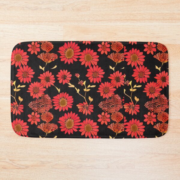 Item preview, Vibrant Red Flowers  Pattern designed and sold by Liza36designs.